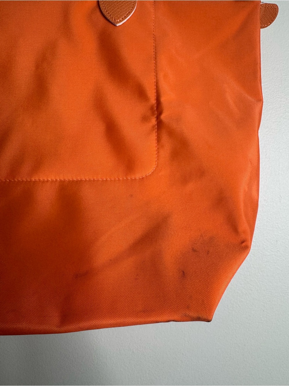 Longchamp Le Pliage Original Large Shoulder Tote Bag Orange Recycled Canvas - Picture 7 of 13